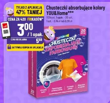 chusteczki wyłapujące kolor