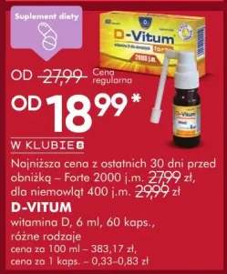 Witamina D 6 ml 60 kaps.