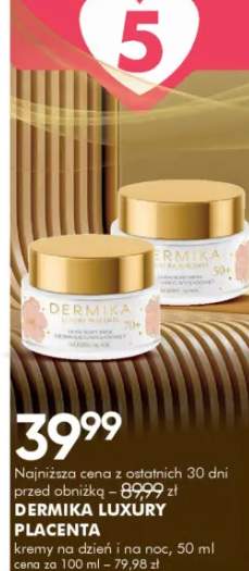 Kremy na dzień i na noc luxury placenta
