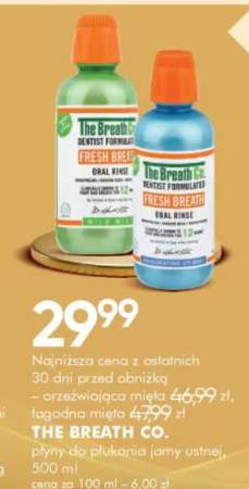 Płyn do płukania jamy ustnej the breath co.