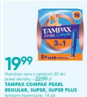 Tampony higieniczne regular, super, super plus