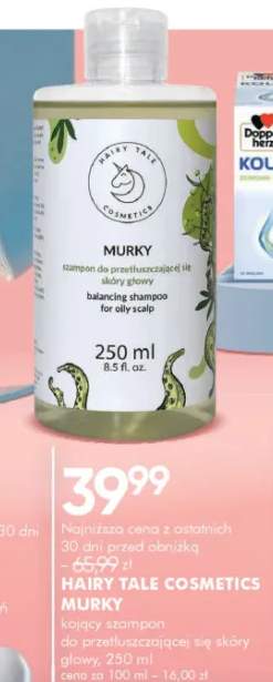 Szampon do przetłuszczającej się skóry głowy Hairy Tale Cosmetics Murky
