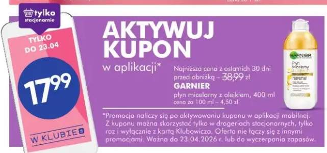 Płyn micelarny z olejkiem