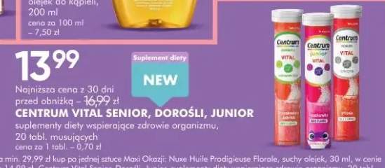 Suplement diety Centrum Vital Senior, Dorośli, Junior