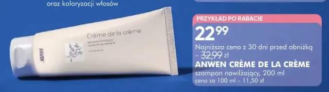 Szampon nawilżający Anwen Crème de la Crème