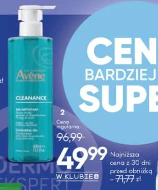 Żel oczyszczający Avene Cleanance