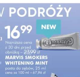 Pasta do zębów Marvis Smokers Whitening Mint