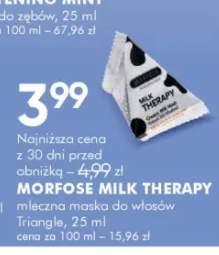 Maska do włosów mleczna Morfose Milk Therapy Triangle