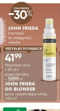 Spray rozjaśniający włosy JOHN FRIEDA GO BLONDER 100ml