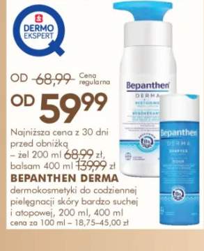 Dermokosmetyki do codziennej pielęgnacji skóry bardzo suchej i atopowej BEPANTHEN DERMA żel 200ml
