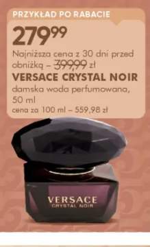 Damska woda perfumowana VERSACE CRYSTAL NOIR