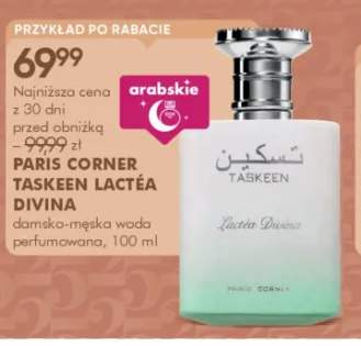 Damsko-męska woda perfumowana PARIS CORNER TASKEEN LACTÉA DIVINA