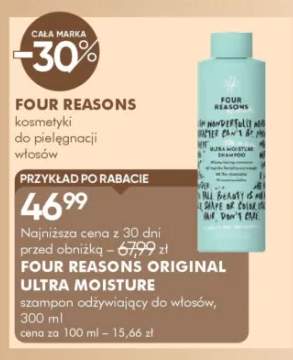 Szampon odżywiający do włosów FOUR REASONS Original Ultra Moisture