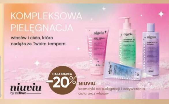 Kosmetyki do pielęgnacji i oczyszczania ciała oraz włosów NIUVIU
