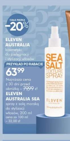 Spray z solą morską do stylizacji włosów ELEVEN AUSTRALIA SEA