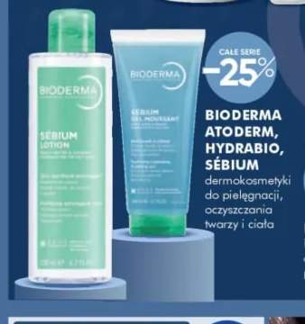 Dermokosmetyki do pielęgnacji, oczyszczania twarzy i ciała BIODERMA ATODERM, HYDRABIO, SÉBIUM