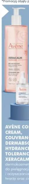 Dermokosmetyki do pielęgnacji i oczyszczania twarzy oraz ciała AVÈNE COLD CREAM, COUVRANCE, DERMABSOLU, HYDRANCE, TOLERANCE, XERACALM