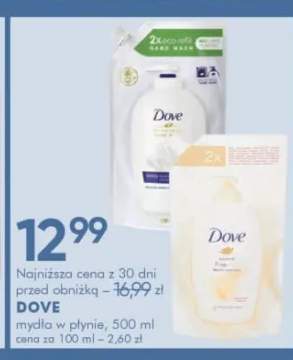 Mydło w płynie DOVE zapas