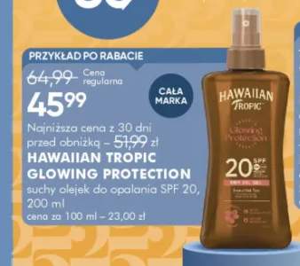 Suchy olejek do opalania SPF 20 HAWAIIAN TROPIC GLOWING PROTECTION 200ml