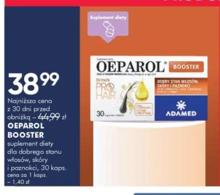 Suplement diety dla dobrego stanu włosów, skóry i paznokci Oeparol Booster