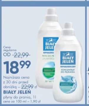 Koncentrat do płukania BIAŁY JELEŃ Hipoalergiczny 1l