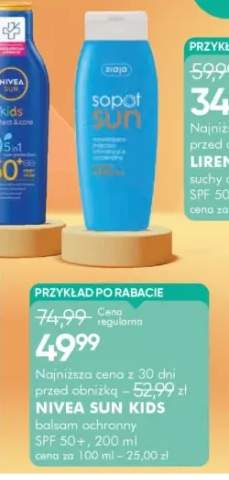 Balsam ochronny SPF 50+ Nivea Sun Kids