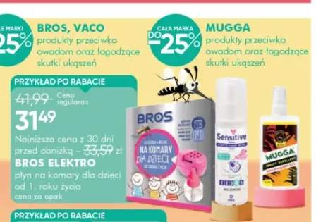 Płyn na komary dla dzieci od 1 roku życia Bros Elektro