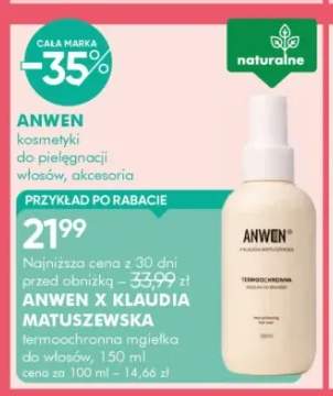 Mgiełka termoochronna do włosów Anwen x Klaudia Matuszewska
