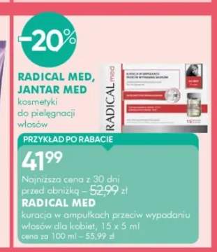 Kuracja w ampułkach przeciw wypadaniu włosów dla kobiet Radical Med