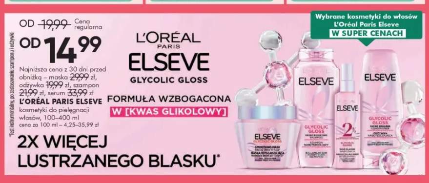 Kosmetyki do pielęgnacji włosów L'Oréal Paris Elseve Glycolic Gloss
