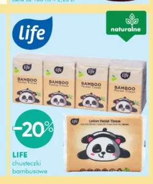 Chusteczki higieniczne bambusowe Life Bamboo +1 wariant