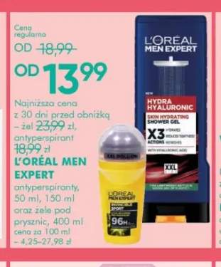Antyperspirant L'Oréal Men Expert +1 wariant
