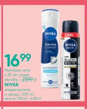 Antyperspirant w sprayu Nivea Derma Control +1 wariant