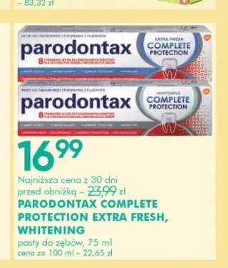 Pasta do zębów Parodontax Complete Protection Extra Fresh +1 wariant