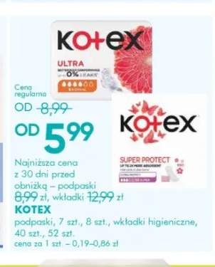 Podpaski Kotex +1 wariant