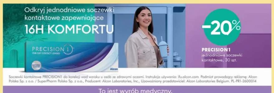 Soczewki kontaktowe jednodniowe Precision1