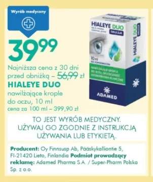 Krople do oczu Hialeye Duo