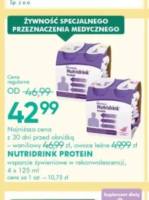 Napój odżywczy Nutridrink Protein o smaku waniliowym +1 wariant