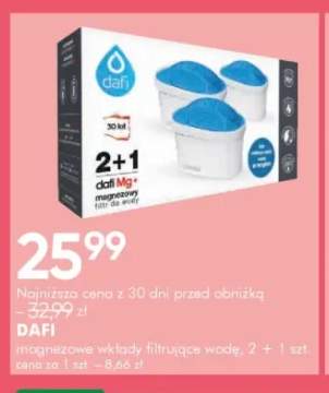Magnezowe wkłady filtrujące wodę Dafi Mg+ 3-pak