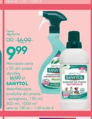 Dodatek do prania Sanytol +1 wariant