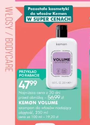Szampon do włosów nadający objętość Kemon Volume
