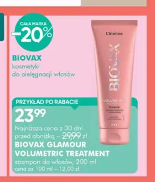 Kosmetyki do pielęgnacji włosów Biovax +1 wariant