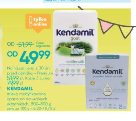 Mleko modyfikowane Kendamil Goat Toddler Milk +1 wariant