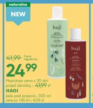 Żel pod prysznic Hagi Natural +1 wariant