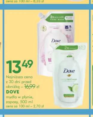 Mydło w płynie zapas Dove Caring Hand Wash