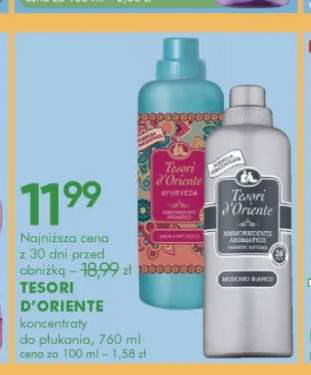 Koncentrat do płukania tkanin Tesori d'Oriente Ayurveda