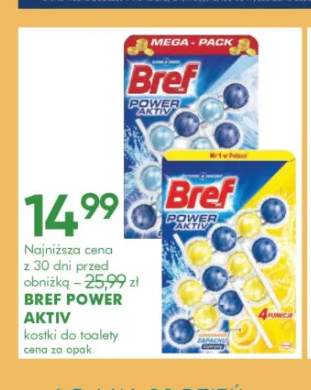 Kostki do toalety Bref Power Aktiv Pine 4-pak +1 wariant