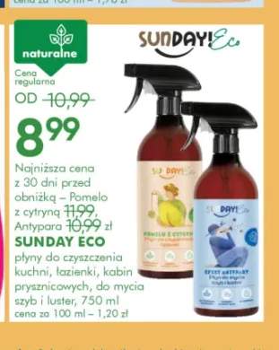 Płyn do czyszczenia łazienki Sunday Eco Pomelo z cytryną +1 wariant