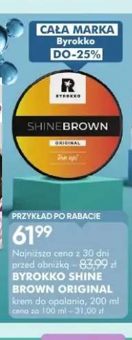 Krem do opalania Byrokko Shine Brown Original