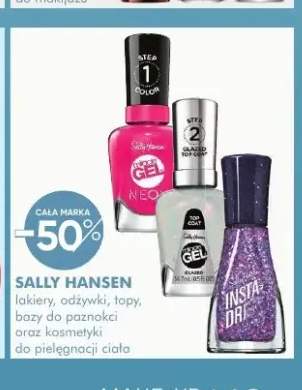 Lakiery, odżywki, topy, bazy do paznokci oraz kosmetyki do pielęgnacji ciała Sally Hansen +3 warianty